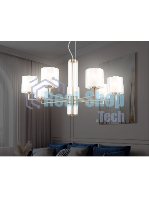 Люстра Ambrella light LH56013/7 BS/FR латунь/белый матовый E14*7 max 40W D790*1260