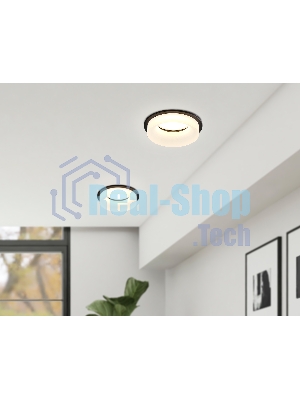 Светильник Ambrella light TN1303 BK/FR черный/белый матовый MR16 GU5.3 D80*42