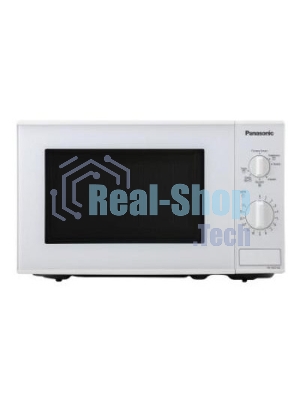 Микроволновая печь Panasonic NN-SM221WZPE белый, 20 л, 800 Вт, переключатели - поворотный механизм