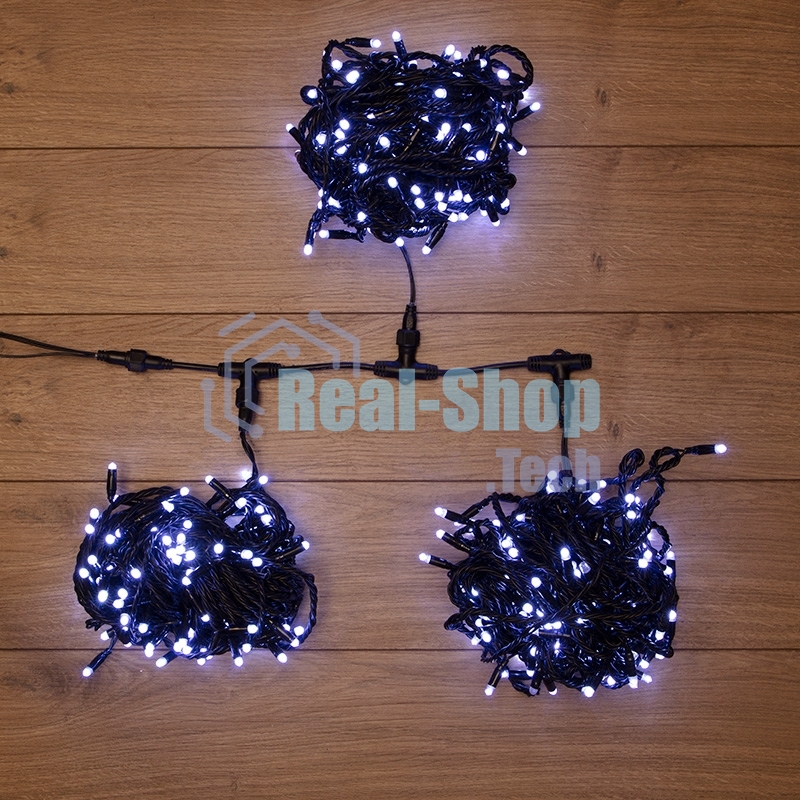 Гирлянда Neon-night LED ClipLight 24V, 3 нити по 10 метров, цвет диодов белый