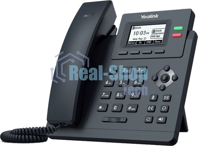 Телефон SIP Yealink SIP-T31P WITHOUT PSU черный (без БП)