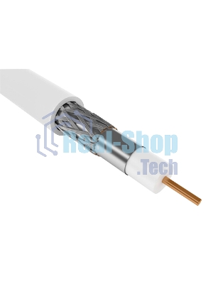 Кабель коаксиальный ITK CC1-R6F1-111-300-G RG-6 F/UTP общий экран 75Om PVC внутренний 300м белый