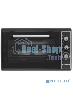 Мини-печь Kraft KF-MO3801BL, черный, 38 л.