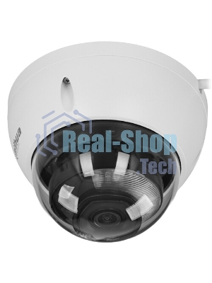 Уличная купольная IP-видеокамера Dahua DH-IPC-HDBW2449EP-S-IL-0280B Smart Dual Light с ИИ 4Мп, 1/2.9” CMOS, объектив 2.8мм, видеоаналитика, ИК до 30м, LED до 30м, IP67, корпус: металл