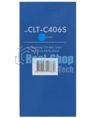 Картридж лазерный NVPrint совместимый Samsung CLT-C406S Cyan для CLP-360/365/368/CLX-3300/3305 (1000k)