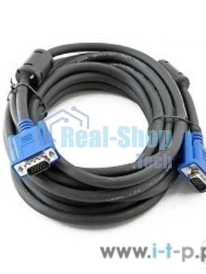 Кабель для монитора VGA (M) -) VGA (M), 1,5 м, TV-COM (QCG341AD-1.8M), ферритовые кольца