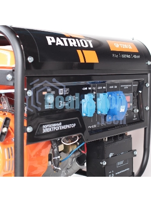 Электрогенератор бензиновый Patriot GP 7210LE, 6.5 кВт, 78 дБ, 86 кг