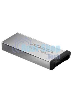 Флешка USB ADATA UR350 (UR350-64G-RSR/BK), 64Gb, USB 3.2, R/W 100/15, серебристый/черный