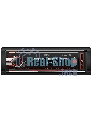Автомагнитола ACV AVS-930BR, 1 DIN, Bluetooth, USB Type-A, AUX, пульт ДУ