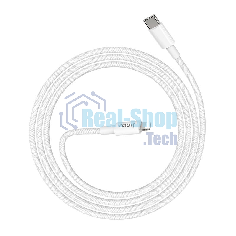 Кабель Type-C HOCO X56 для Lightning, PD20, 3.0A, 1м, белый
