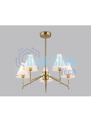 Люстра Ambrella light LH57133/5 BS/FR латунь/белый матовый E14/5 max 40W D650*590