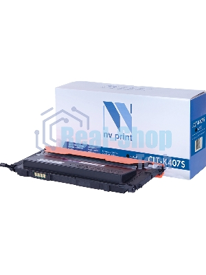Картридж лазерный NVPrint совместимый Samsung CLT-K407S черный для CLP-325/CLX-3185 (1500k)