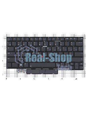 Клавиатура для ноутбука Lenovo ThinkPad X1 Yoga Gen 7 черная с подсветкой