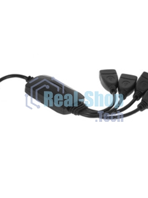 USB-концентратор Buro BU-HUB4-0.3-U2.0-Splitter, USB 2.0, USB 4 порта, USB