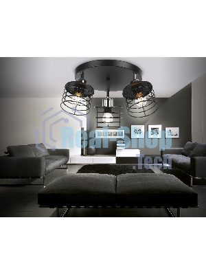 Светильник Ambrella light TR8092/3 BK/CH черный/хром E27*3 max 40W D372*190