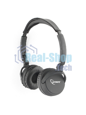 Беспроводные/проводные наушники Gembird BHS-100 черный, накладные, Bluetooth + проводной, складная конструкция, до 10 ч