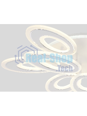 Потолочный светодиодный светильник FA8933/6+3 WH/CH белый/хром 255W 3000K-6400K 740*660*120 (ПДУ РАДИО 2.4G)