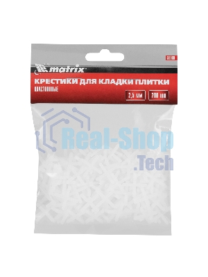 Крестики Matrix, 2,5 мм, для кладки плитки, 200 шт.