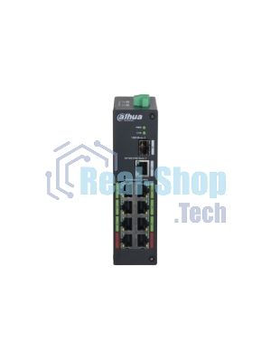 Коммутатор Dahua DH-LR2110-8ET-120 8-портовый ePoE