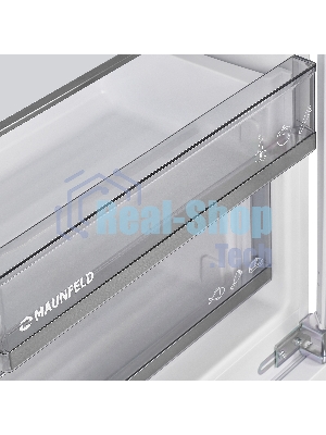 Встраиваемый холодильник Maunfeld MBL177SWGR Inverter белый однокамерный 322 л без морозилки