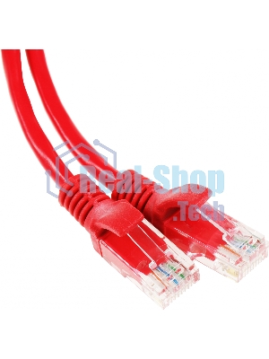 Патч-корд Premier PP12-3M/R 1000Гбит/с UTP 4 пары cat.5E CCA molded 3м красный RJ-45 (m)-RJ-45 (m)