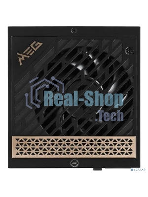 Блок питания MSI MEG Ai1300P (306-7ZP4A11-CE0), 1300Вт, 80 PLUS Platinum, 120мм, модульный, черный/золотой
