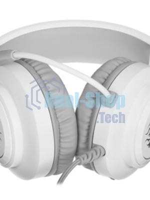 Гарнитура Defender Ghost LED белый, проводная, USB / 2 x mini jack 3.5 мм, подсветка