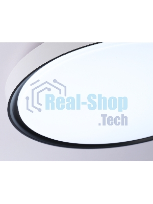 Потолочный светодиодный светильник Ambrella light FZ1247 WH/BK белый/черный IP54 20W 5000K D300*60 (Без ПДУ)