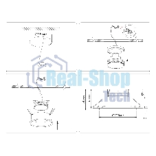 Светильник Ambrella light TN51814 BK черный GX53 max 15W D105*36