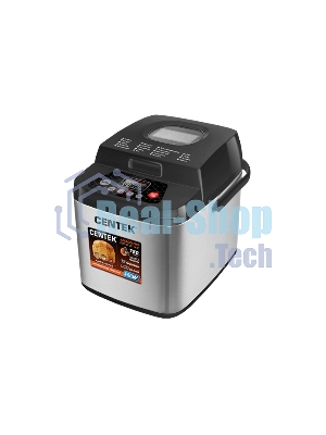 Хлебопечка Centek CT-1410 чёрный, 650 Вт, 0.75 кг, 19 программ
