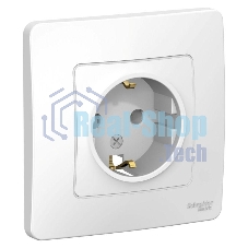 Розетка СП Blanca 16А 250В без шторок с заземл. бел. SchE BLNRS001011