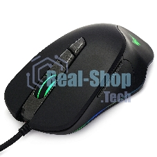 Мышь проводная Crown CMGM-903 черный, 7000 dpi, USB, кнопки - 7