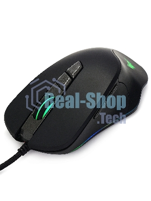 Мышь проводная Crown CMGM-903 черный, 7000 dpi, USB, кнопки - 7