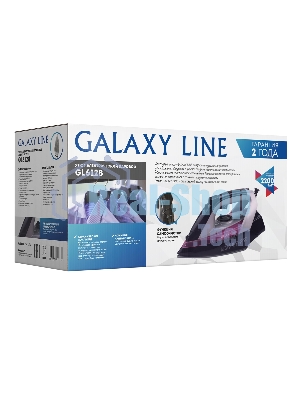 Утюг Galaxy Line GL 6128 фиолетовый/черный, 2200 Вт, 30 г/мин, 140 г/мин, 150 мл