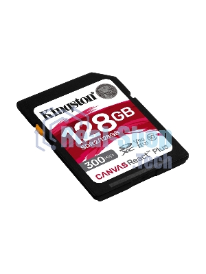 Флеш карта Kingston 128Gb Canvas React Plus SDXC UHS-II 300R/260W U3 V90