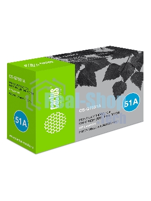 Картридж лазерный Cactus CS-Q7551A черный (6500 стр.) для HP Laser Jet P3005/M3027 mfp/M3035 mfp.