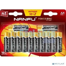 Батарейка щелочная AA Nanfu (10+2шт.)