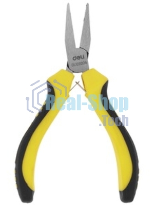 Мини-тонкогубцы Deli DL103204 160мм, двухкомпонентная рукоять