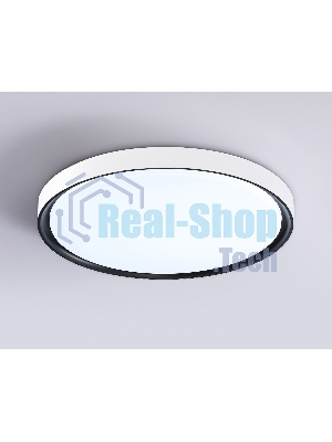 Потолочный светодиодный светильник Ambrella light FZ1247 WH/BK белый/черный IP54 20W 5000K D300*60 (Без ПДУ)