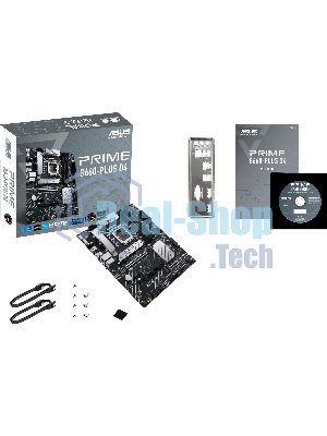 Материнская плата ASUS PRIME B660-PLUS D4, Socket LGA 1700, Intel B660, 4xDDR4, 4xSATA, 3xM.2, 1xPCIe 4.0 x16, 1xPCIe 3.0 x4, 1xHDMI, 1xDP, 1xVGA, 1x 1Gb LAN, 1xUSB-C 3.2 Gen 2x2, 2xUSB-A 3.2 Gen 2, 1xUSB-A 3.2 Gen 1, 2xUSB-A 2.0, 7.1, ATX