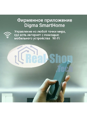 Умный светильник Digma TopLight TL25 потолоч. белый (TL25)