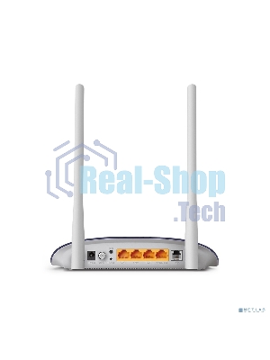 Маршрутизатор TP-Link VDSL/ADSL 300Mbps Wi-Fi VDSL/ADSL Modem Router, 802.11b/g/n, 300Mbps at 2.4GHz, 4 FE LAN ports, 2 fixed antennas, Clound Support, with VDSL splitter, Annex A/B