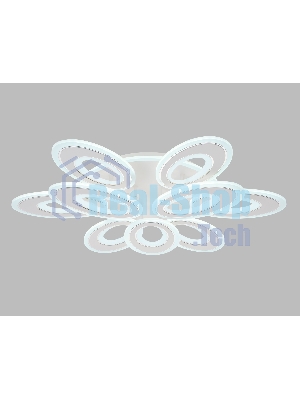 Потолочный светодиодный светильник FA8933/6+3 WH/CH белый/хром 255W 3000K-6400K 740*660*120 (ПДУ РАДИО 2.4G)