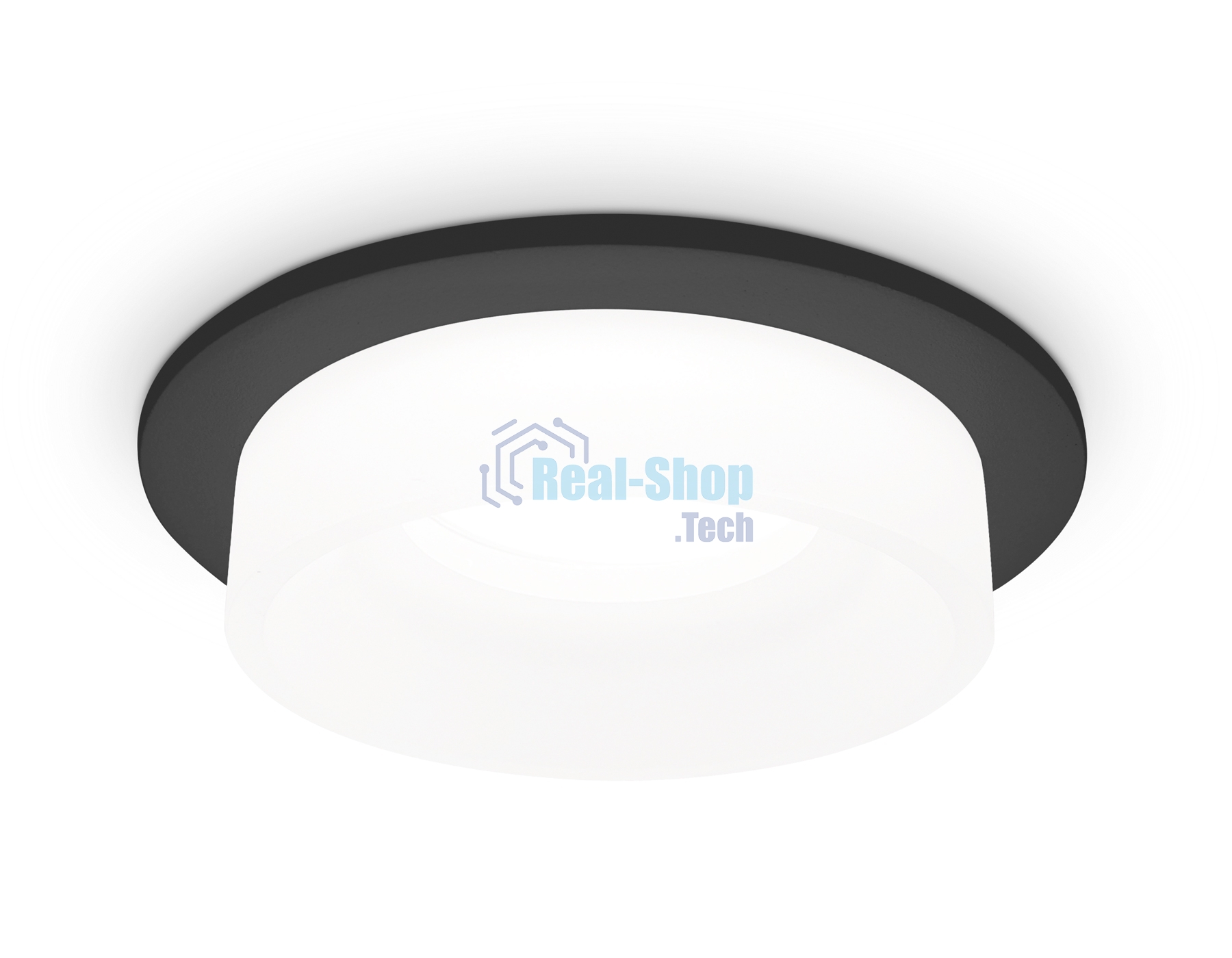 Светильник Ambrella light TN1312 SBK/FR черный песок/белый матовый GU5.3 D98*45