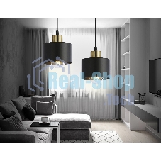 Светильник Ambrella light TR8113 BK/BS черный/латунь E27 max 40W D120*940