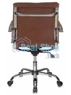 Кресло Бюрократ CH-993-Low/Brown коричневый, экокожа