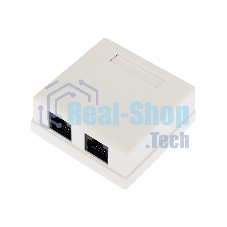Рoзетка компьютерная внешняя Rexant 2-порта RJ-45 (8P8C), UTP неэкранированная, категория 6