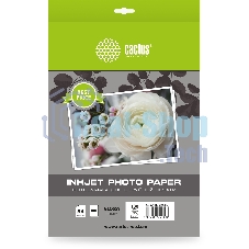 Фотобумага Cactus CS-GA4130100ED A4/130г/м2/100л./белый глянцевое для струйной печати