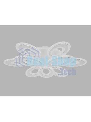 Потолочный светодиодный светильник FA8933/6+3 WH/CH белый/хром 255W 3000K-6400K 740*660*120 (ПДУ РАДИО 2.4G)