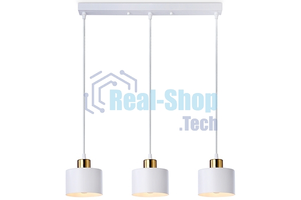 Светильник Ambrella light TR8117/3 WH/BS белый/латунь E27*3 max 40W 580*120*970